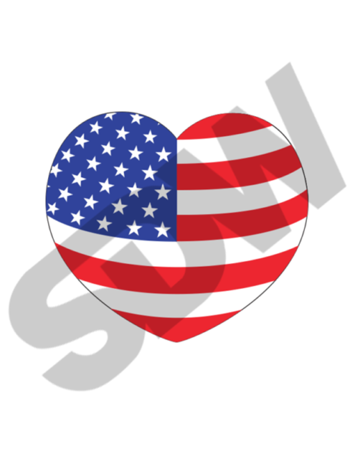 Patriotic Decals: Uncle Sam Heart (12pk) #16-446-HEART