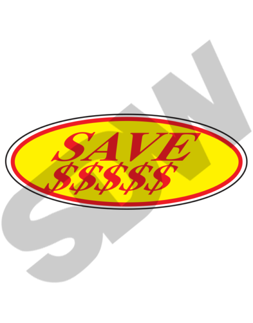 Oval Slogans: Yellow & Red Oval Slogans (12pk) #16-197-R - Image 27