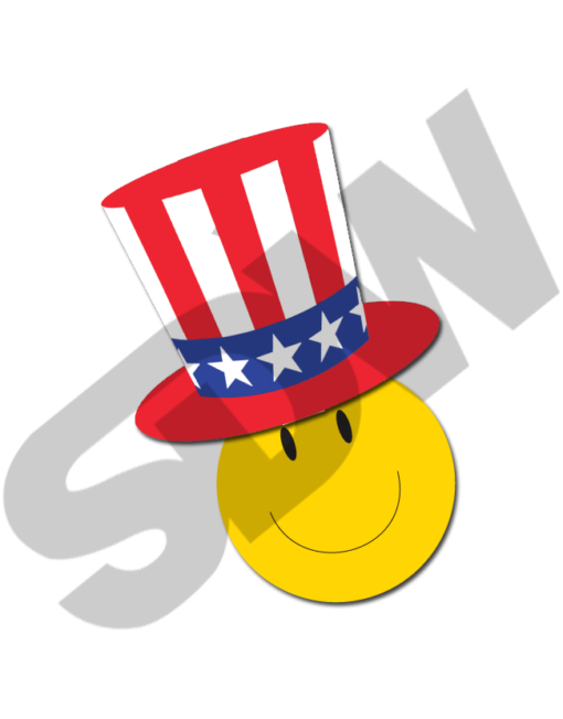 Patriotic Decals: Uncle Sam Hat (12pk) #16-446-HAT - Image 2