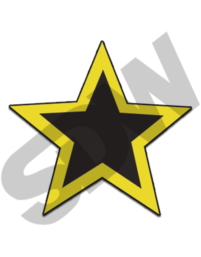 Window Stars (12pk) #16-185-BLK-YL