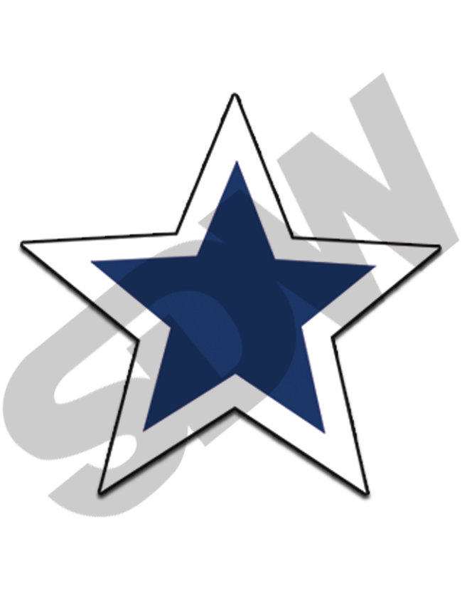 Window Stars (12pk) #16-185-BLUE-WHT