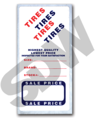 Tire Advertising Labels (500pk) #4-7800