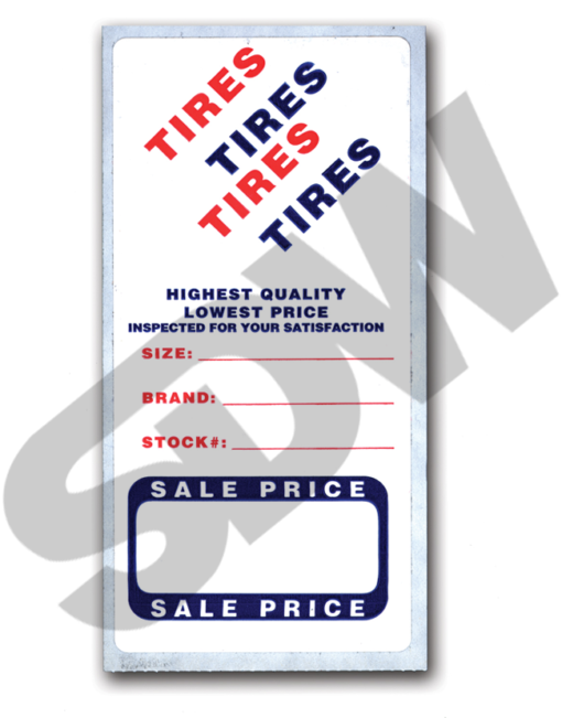 Tire Advertising Labels (500pk) #4-7800