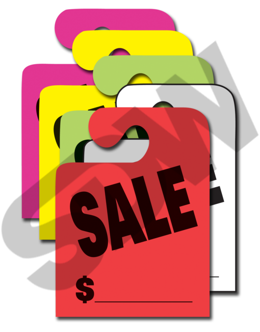 Hang Tags "SALE" J Hook (50pk) FORM 282-SA