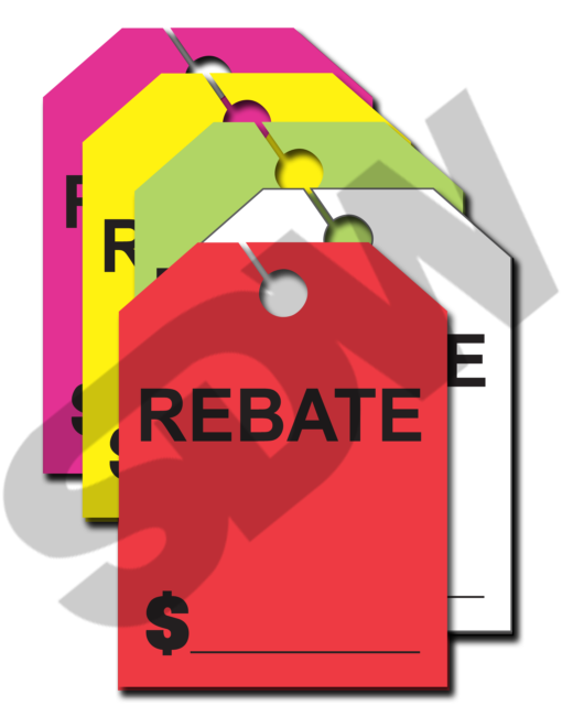 Hang Tags "Rebate" (50pk) FORM 280-RB