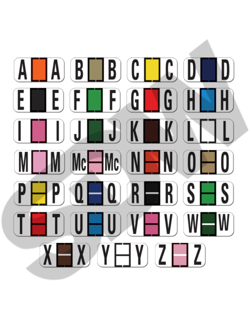 Color Code Alphabet Labels (270pk) #4-385