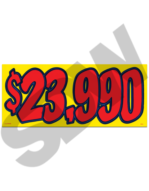 3 Color Pricer Sign 16-104