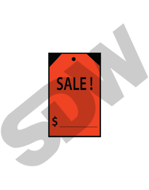 Stick On Tags Fluorescent Red 16-260R - Image 3