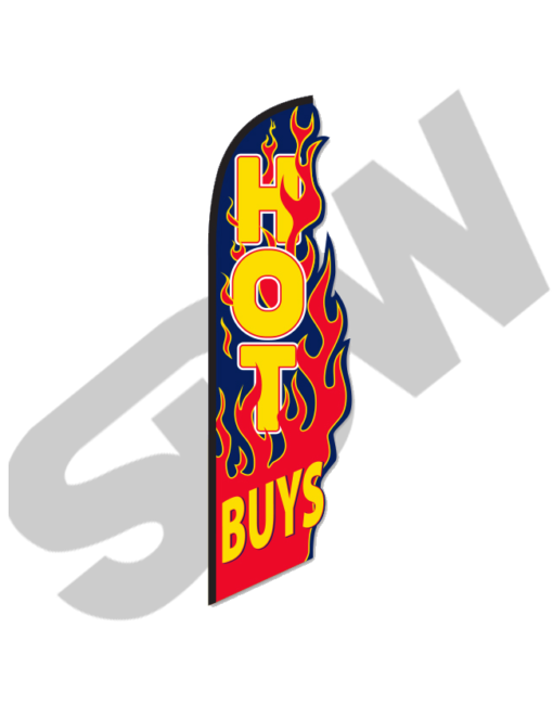 3D Curved Top Swooper Flags #4-4761-Flag Only - Image 4