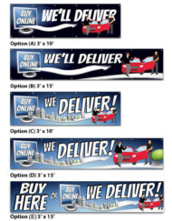 We Deliver Banners