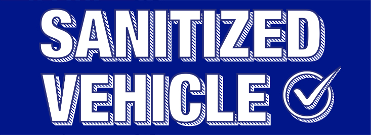Sanitized Vehicle Windshield Stickers