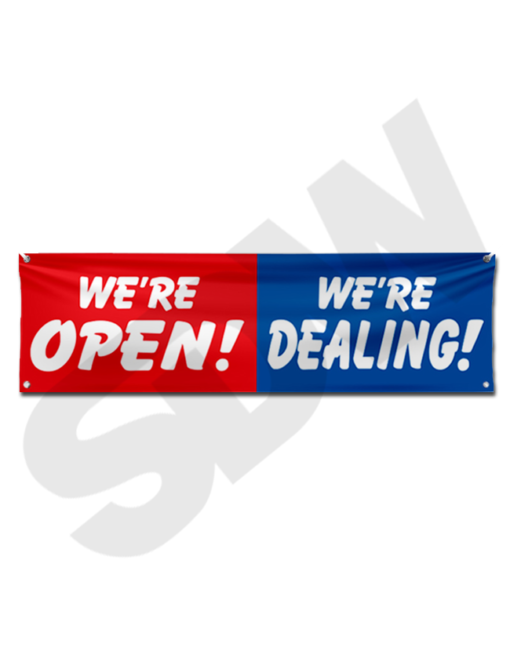 We're Open Banner 16-292