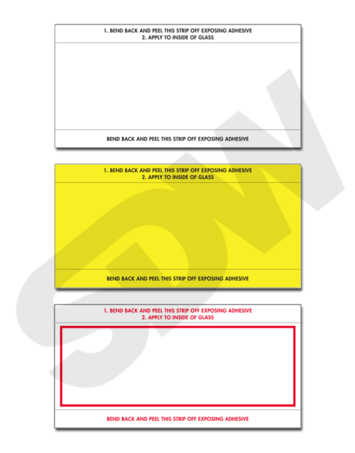 Stock Number Mini Sign "BLANK" 4-431 / 4-430